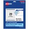 Avery Matte White Removable Rectangle Labels with Sure Feed Technology, Print-to-the-Edge, .75" x 3.5"